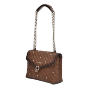 Cuadra DU585 LD Brown Cowhide Crystal Bag