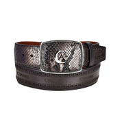 Cuadra BC235 MN Grey Python Laser & Woven Belt