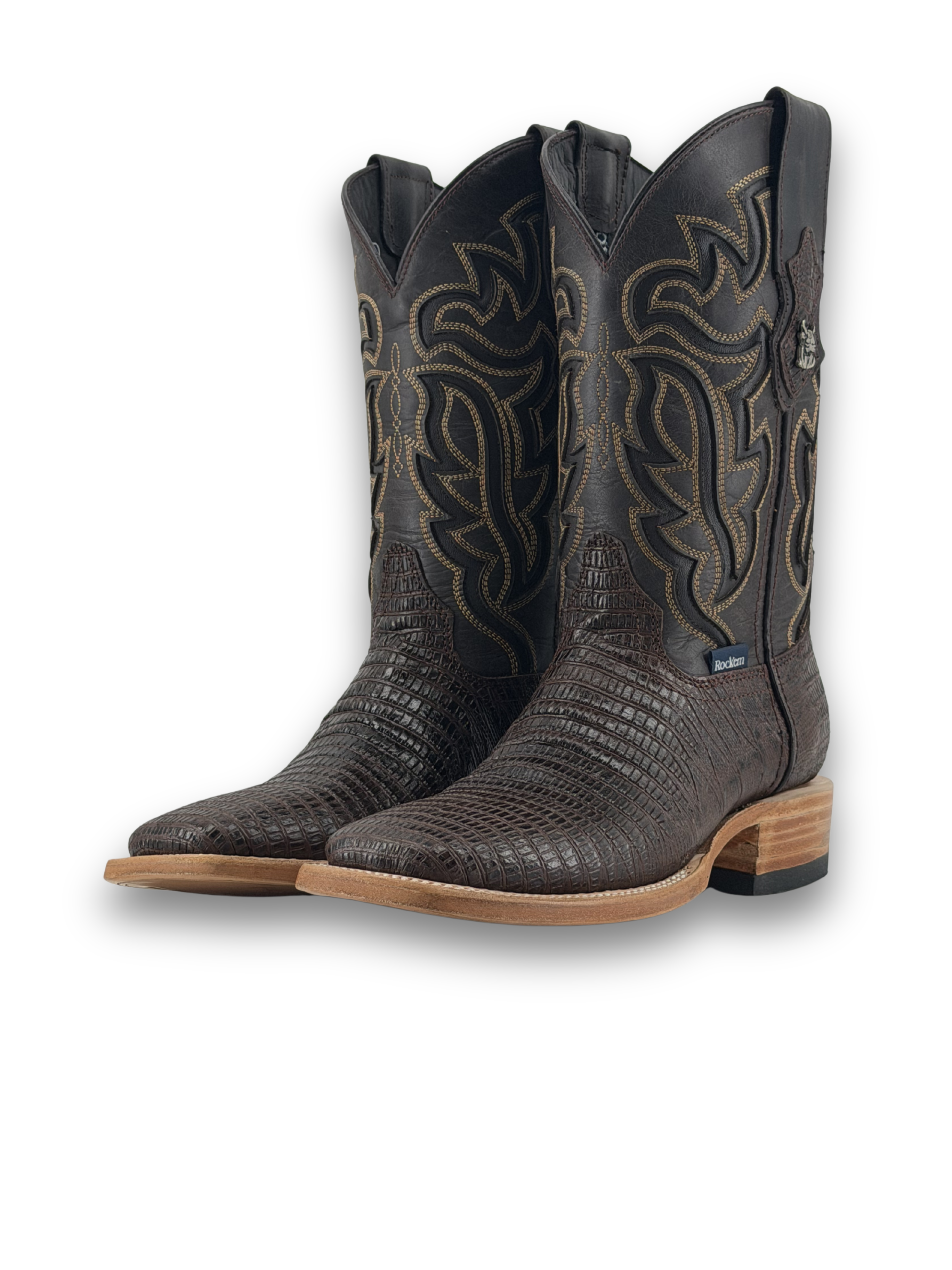 Bruce Lizard Square Toe Cowboy Boot
