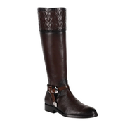 Women Franco Cuadra FC868 Riding style engraved brown calf boot