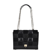 Women Cuadra Bag DU442 LD Black Stingray Patchwork Bag