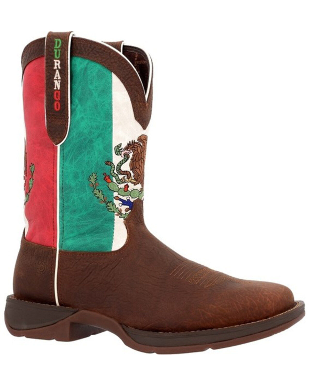 Durango DDB0431 Mexico Flag Steel Toe Western Performance Boot