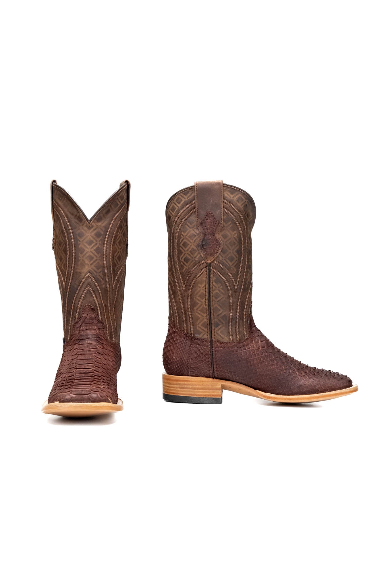 Walter Python Exotic Square Toe Cowboy Boot