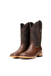 Walter Ostrich Exotic Square Toe Cowboy Boot