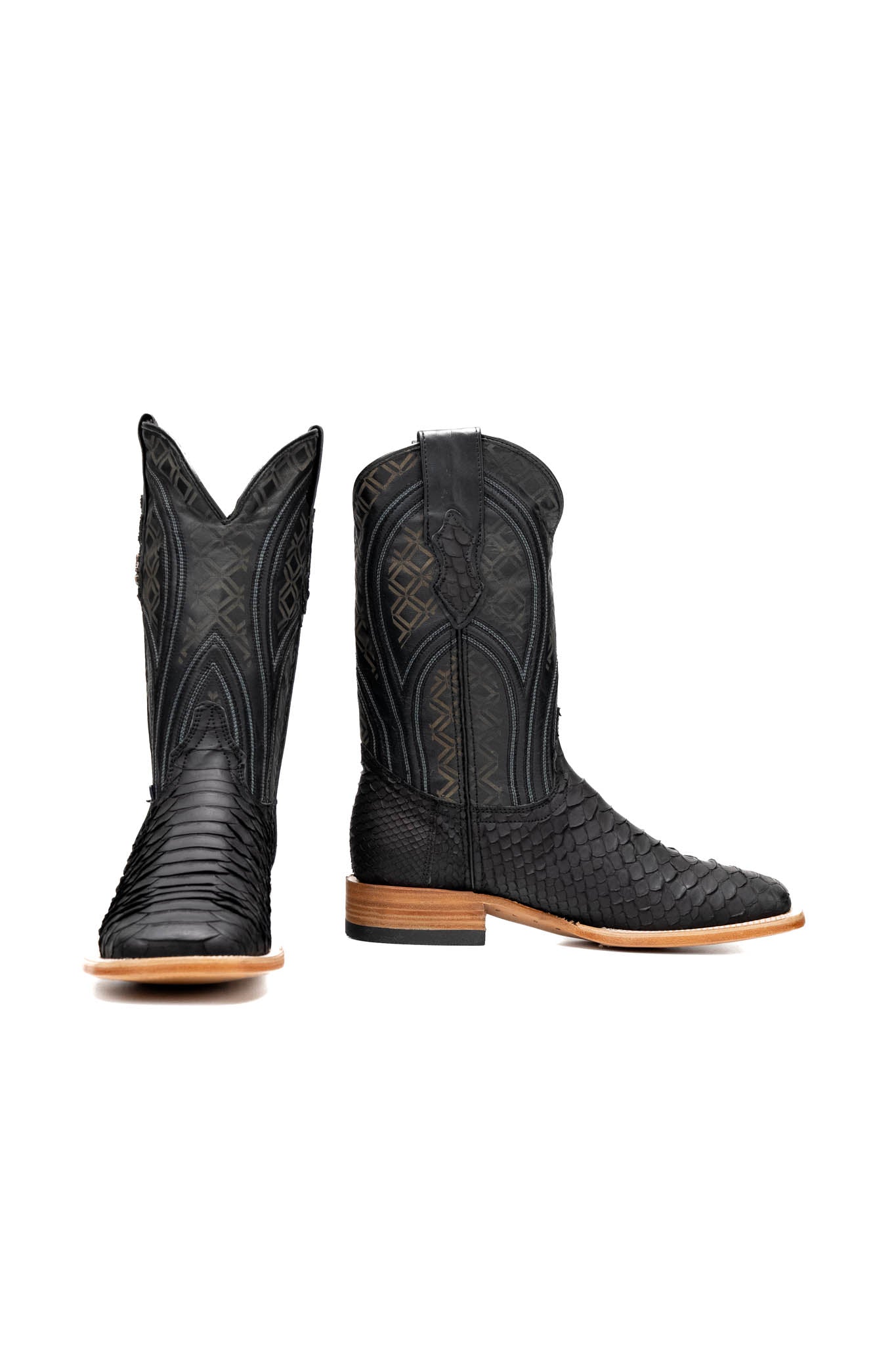 Walter Python Exotic Square Toe Cowboy Boot