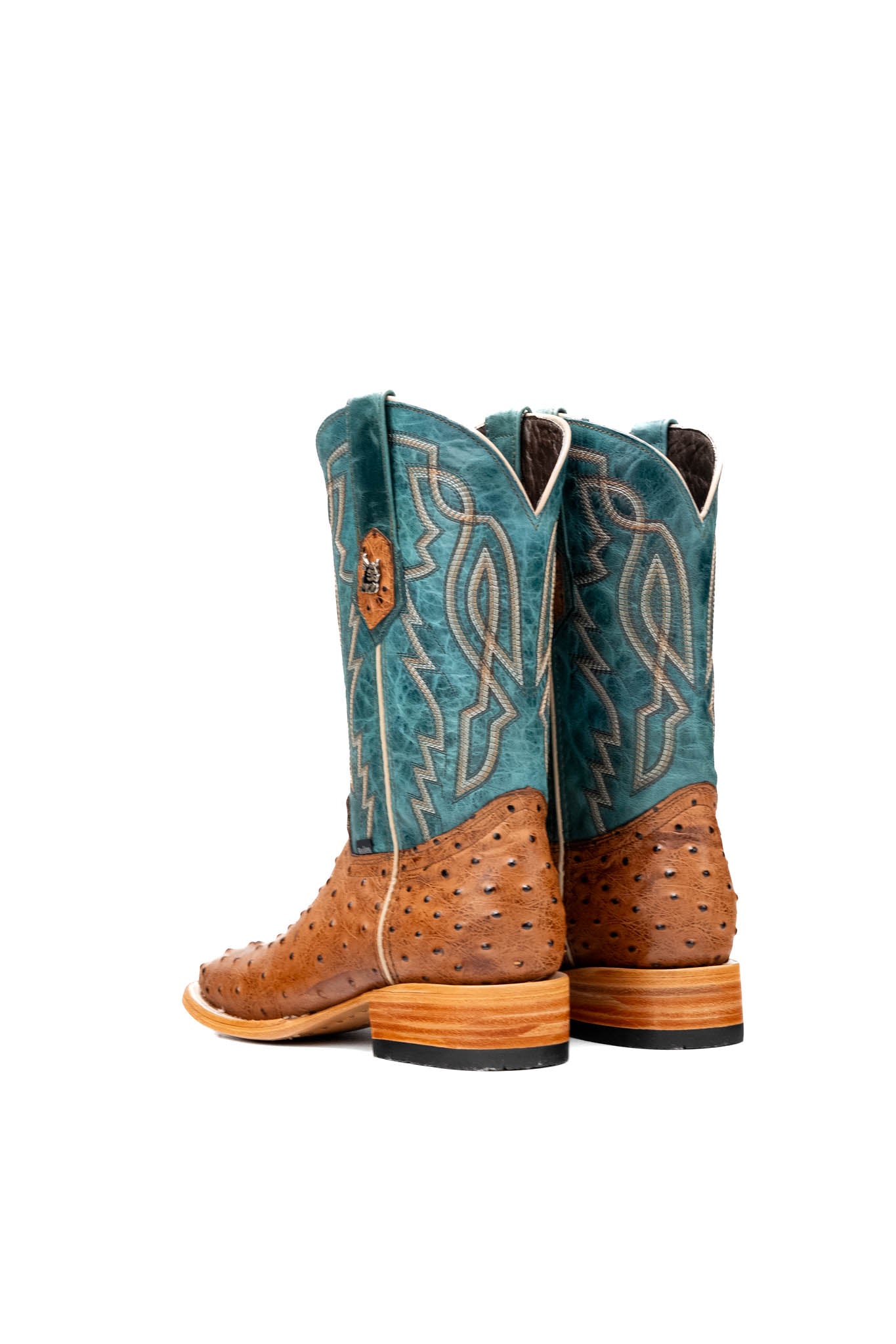 Renegate Ostrich Square Toe Cowboy Boot