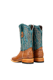 Renegate Ostrich Square Toe Cowboy Boot