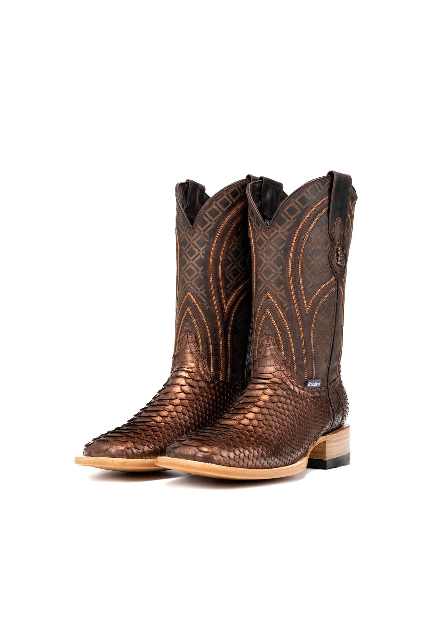 Walter Python Exotic Square Toe Cowboy Boot