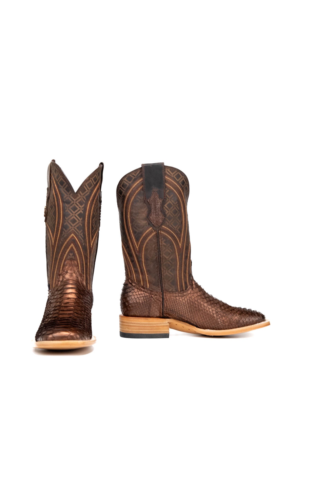 Walter Python Exotic Square Toe Cowboy Boot