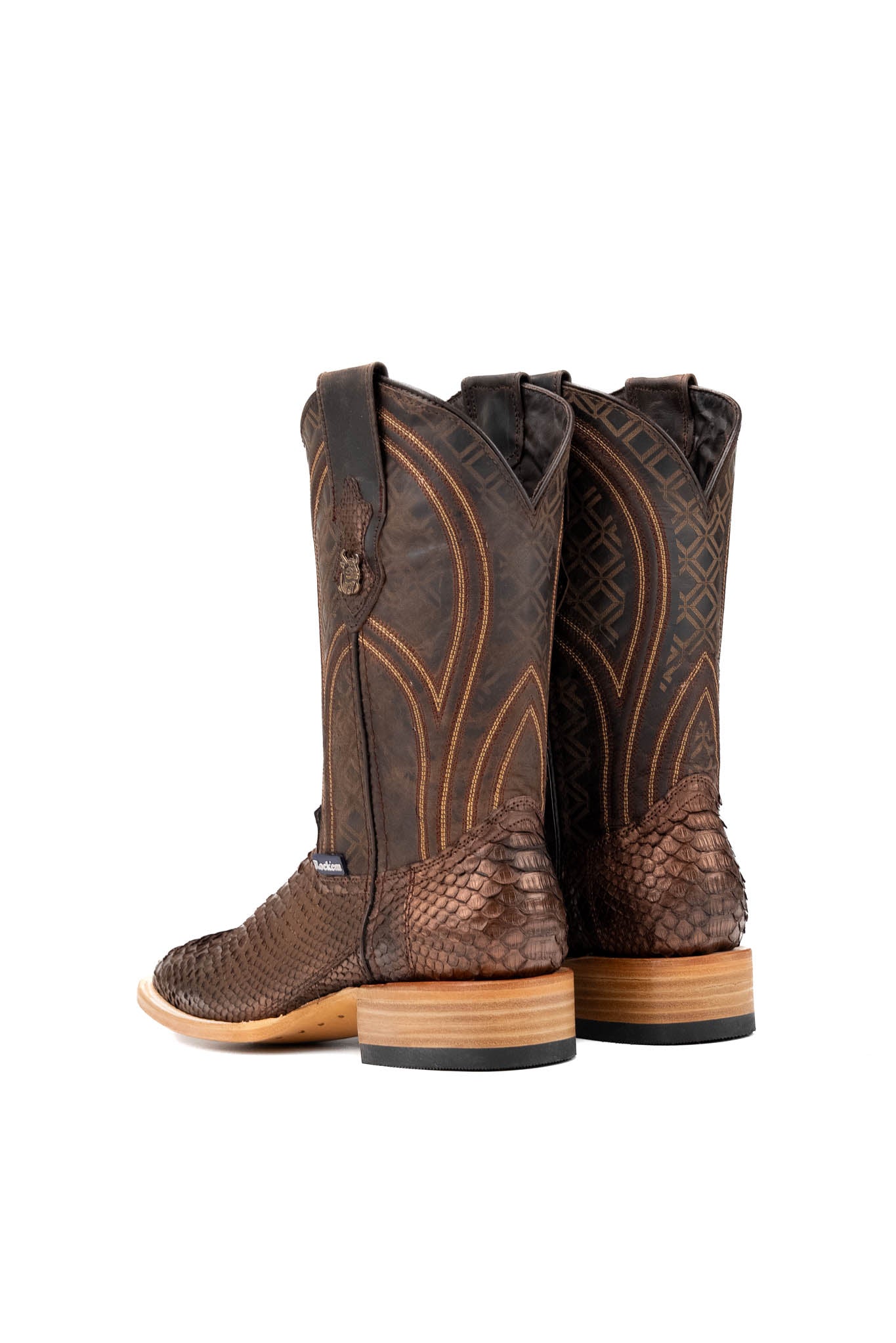 Walter Python Exotic Square Toe Cowboy Boot