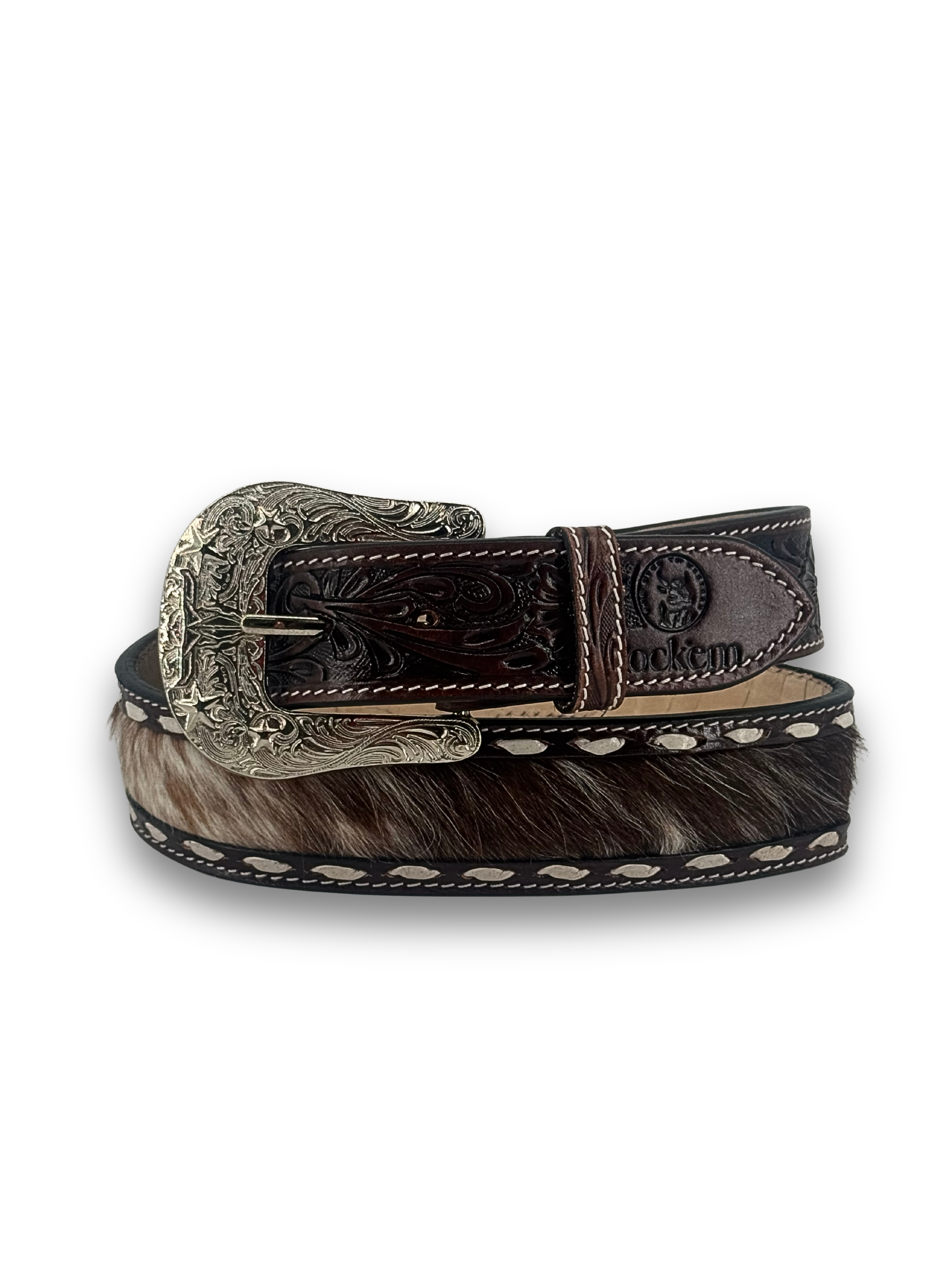 Cattleman Cowhide Cowboy Belt