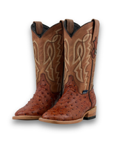 Renegate Ostrich Square Toe Youth Cowboy Boot