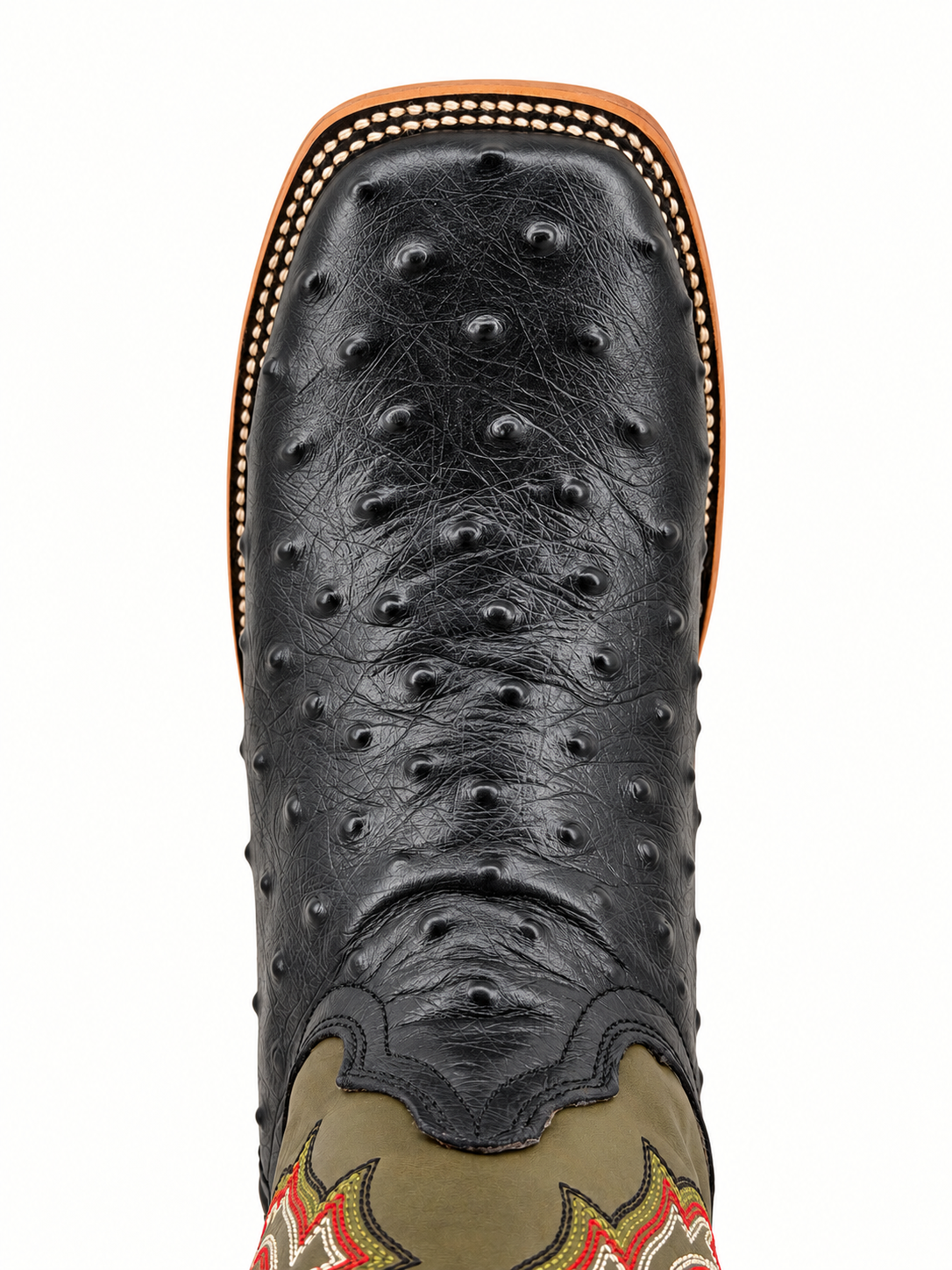 Ranch Industry Ostrich Square Toe Cowboy Boot