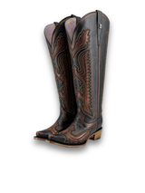 Stacy Tall Wide Calf Snip Toe Cowgirl Boot