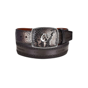 Cuadra BC235 MN Grey Python Laser & Woven Belt