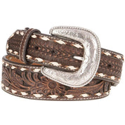 Western Ariat Floral Tooled Laced Belt