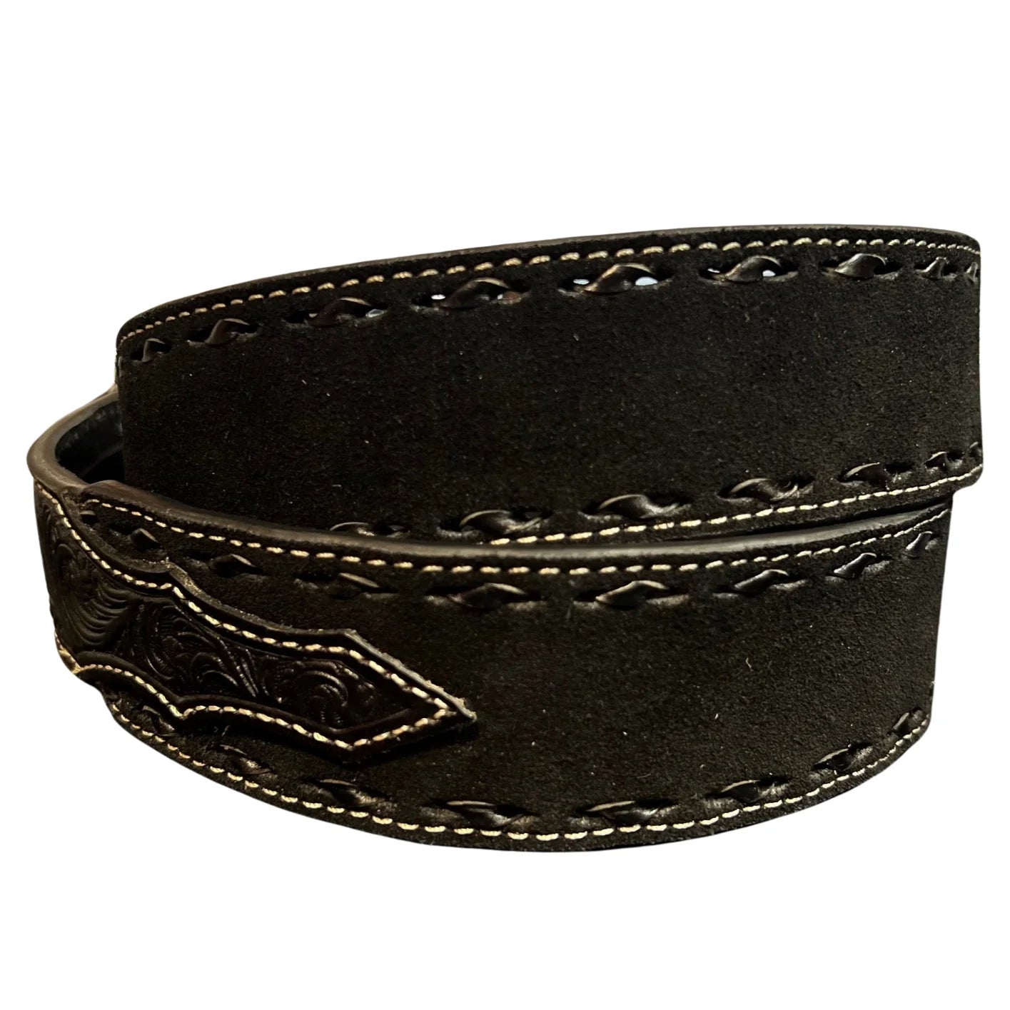 Nocona Rough Black Billet Cowboy Belt