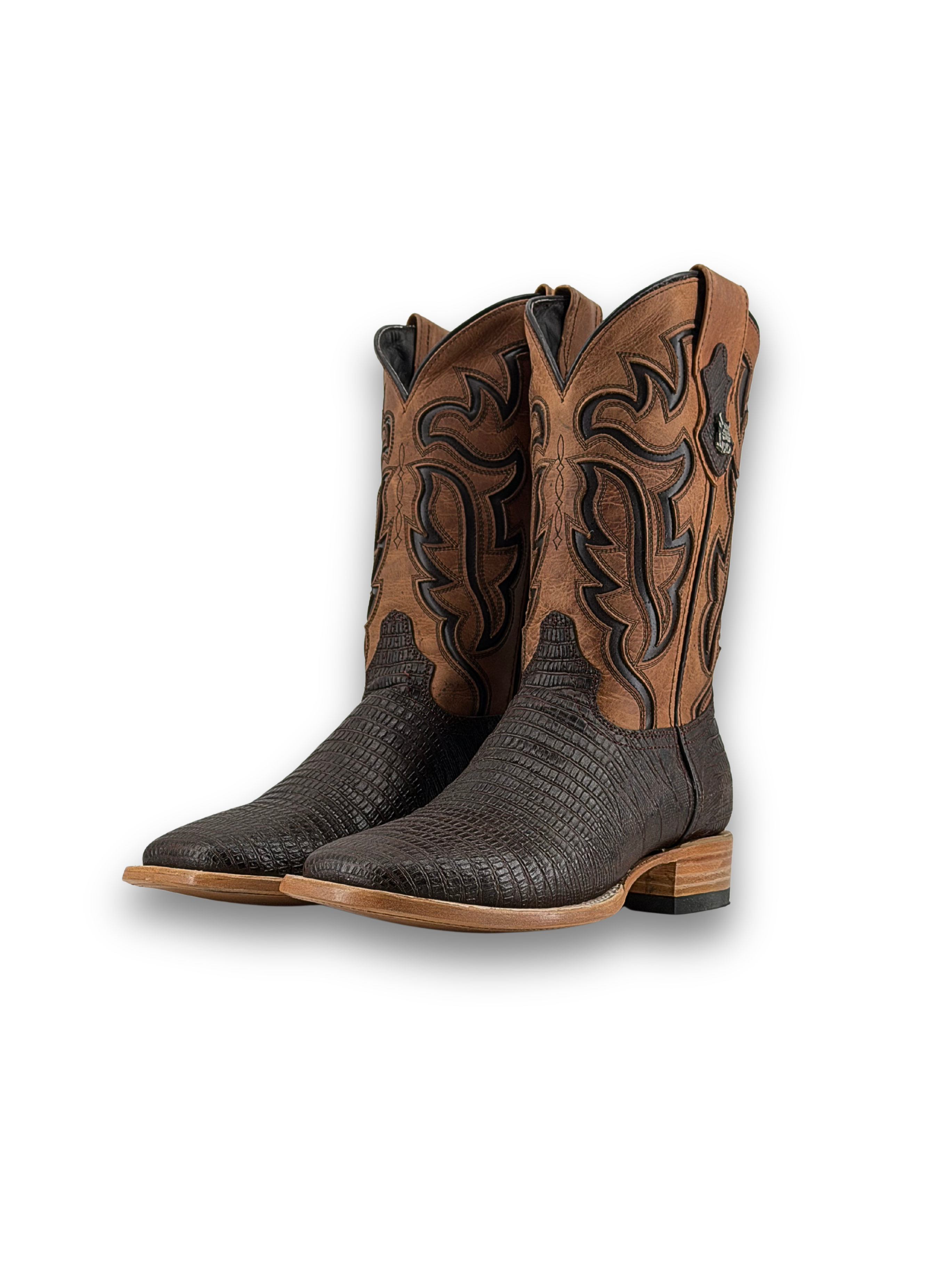 Bruce Lizard Square Toe Cowboy Boot