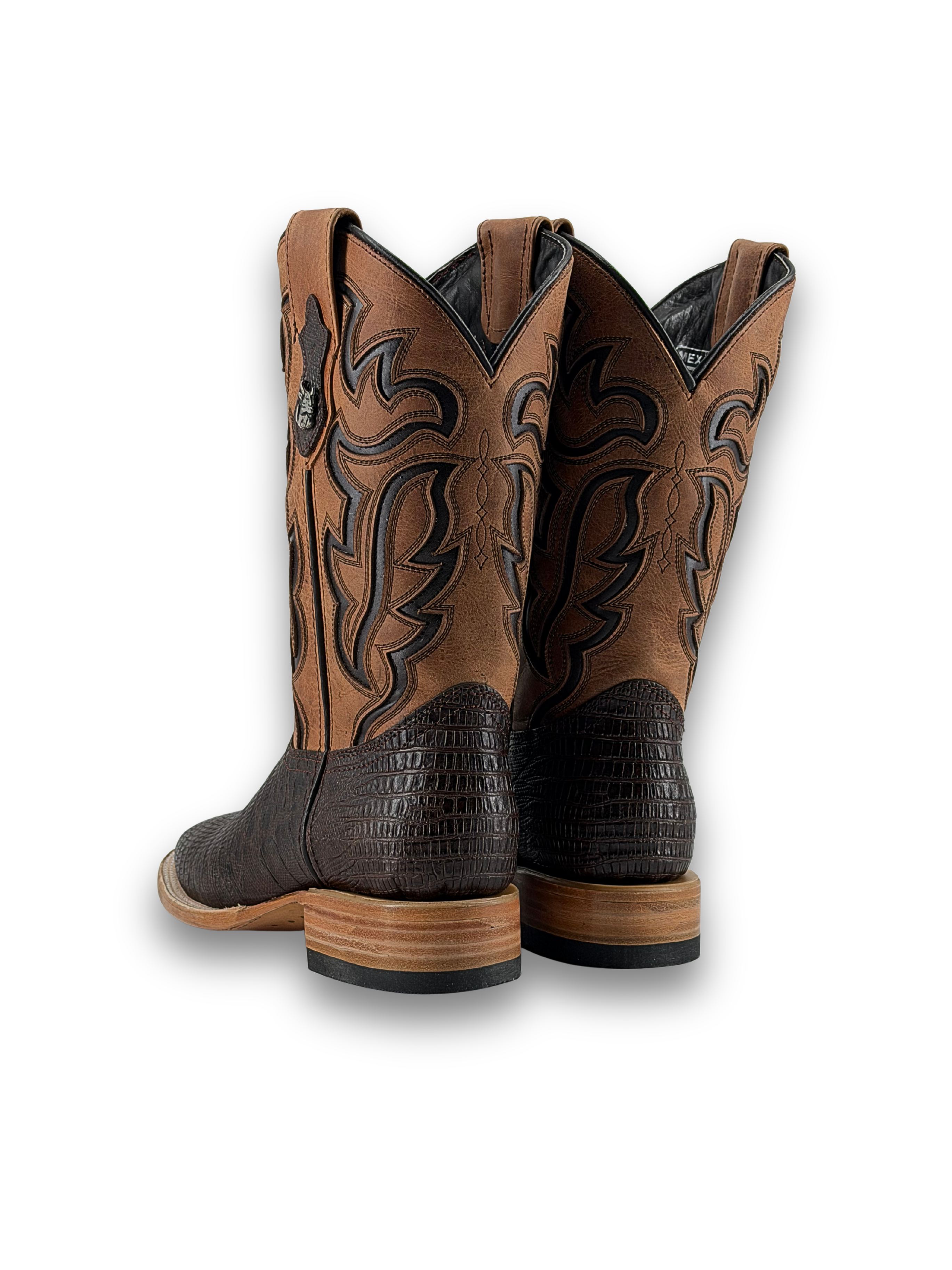 Bruce Lizard Square Toe Cowboy Boot