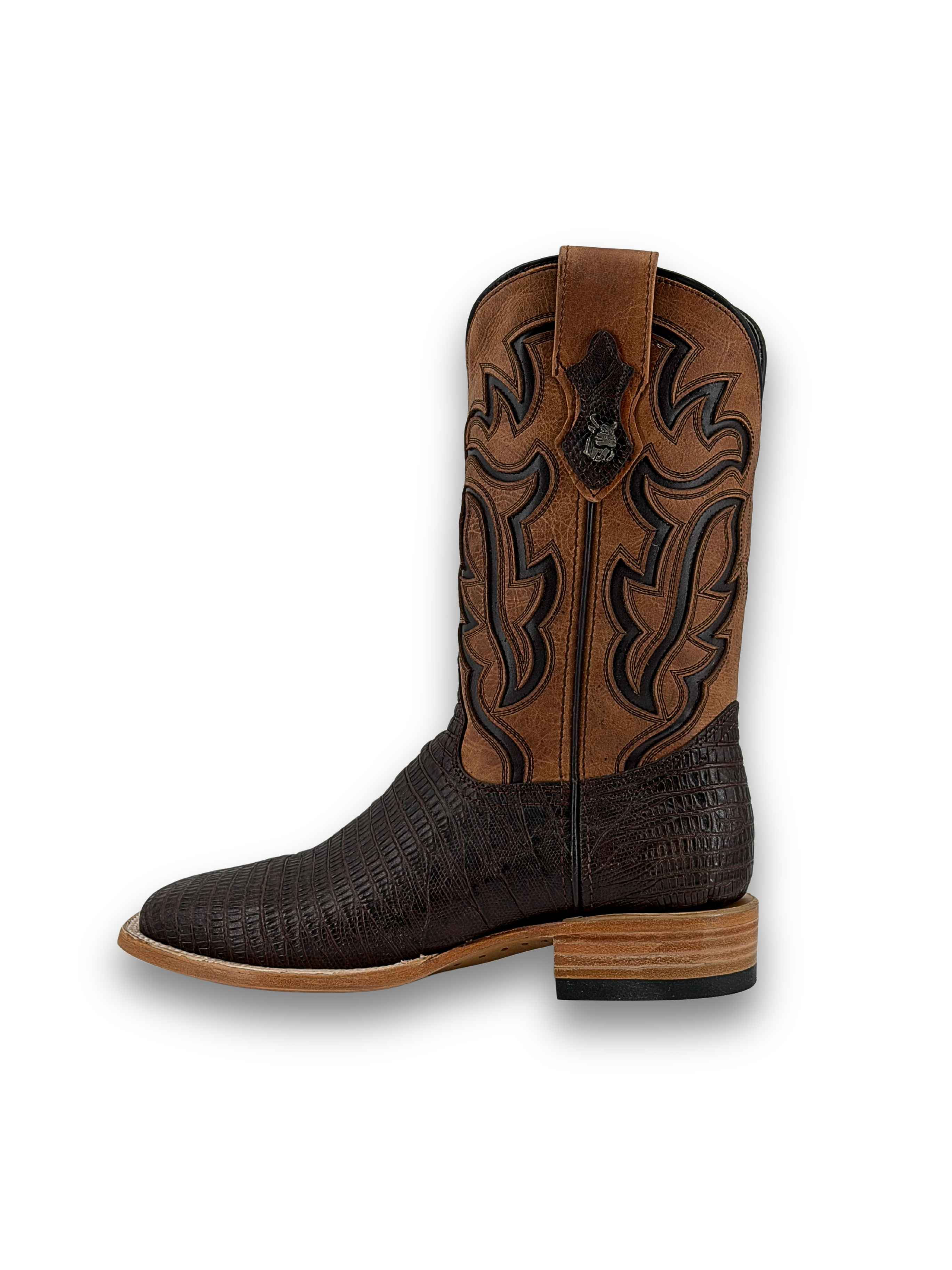 Bruce Lizard Square Toe Cowboy Boot