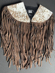 Cowhide Round Fringe Vest
