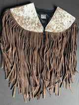 Cowhide Round Fringe Vest