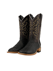 Lucas Exotic Python Square Toe Cowboy Boot