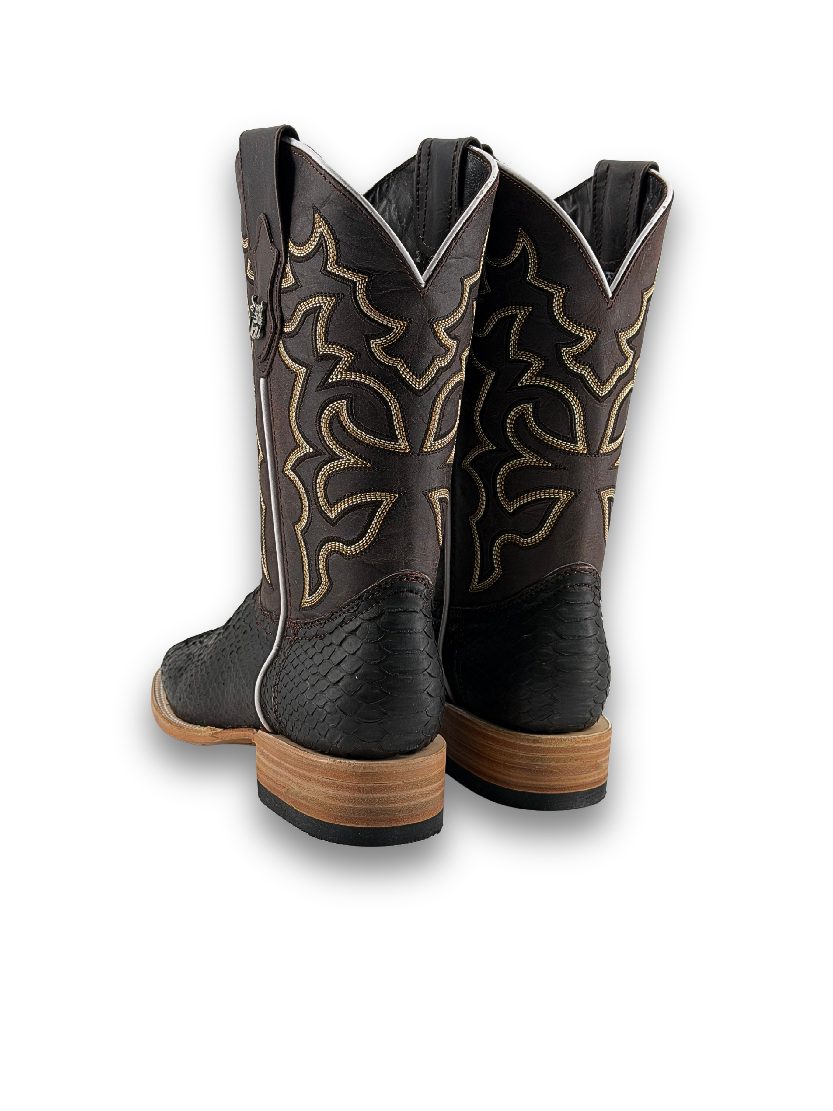 Lucas Exotic Python Square Toe Cowboy Boot