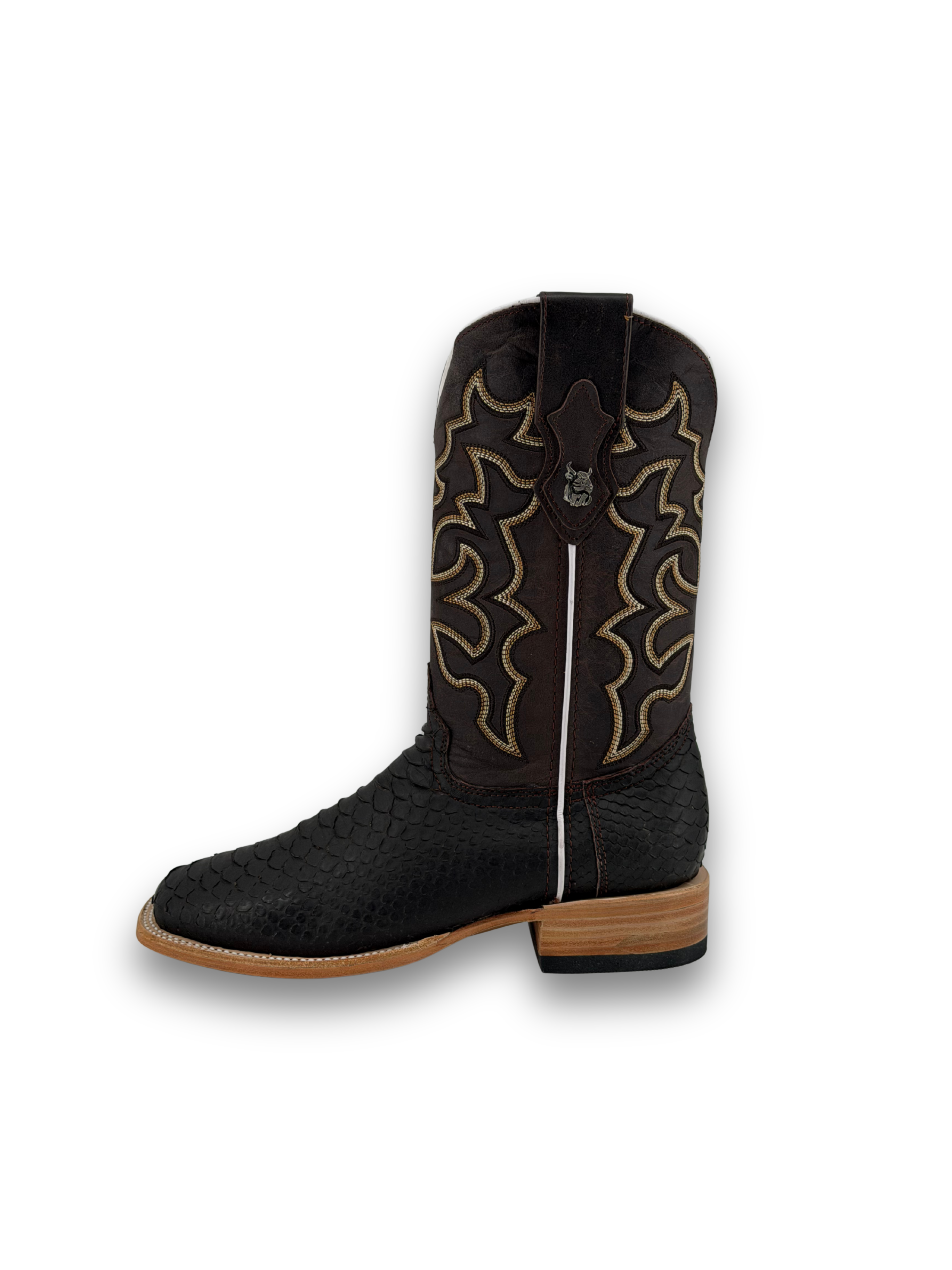 Lucas Exotic Python Square Toe Cowboy Boot