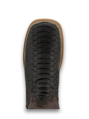 Lucas Exotic Python Square Toe Cowboy Boot