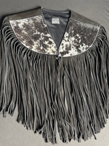 Cowhide Round Fringe Vest