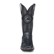 Cuadra CU977 MN Python Embroidery & Laser & Woven Square Toe Cowboy Boot