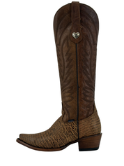 Mirabella Tall Lizard Snip Toe Cowgirl Boot