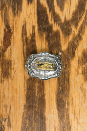 Silver Cowboy Belt Buckle