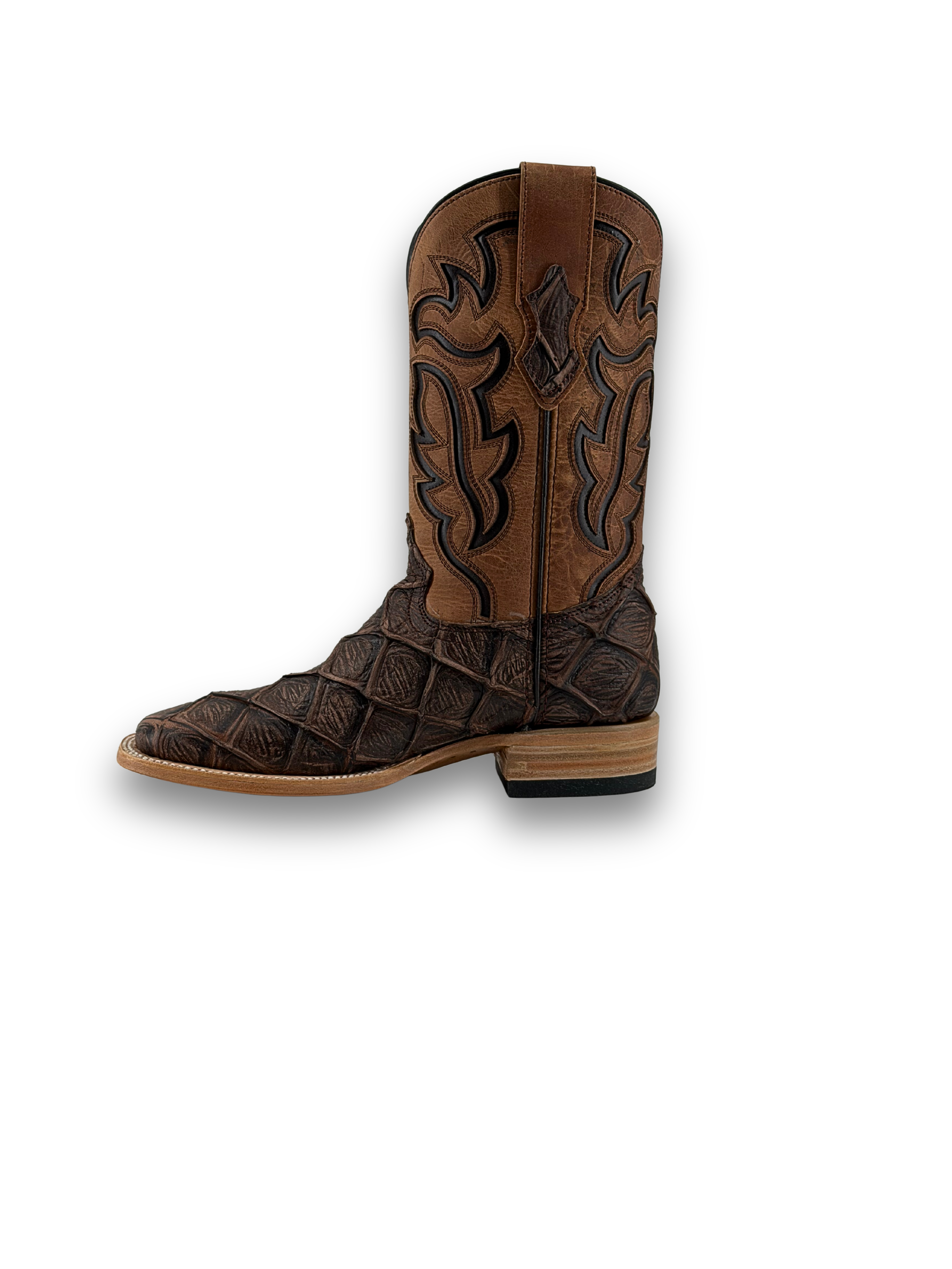 Bruce Big Bass Pirarucu Square Toe Cowboy Boot