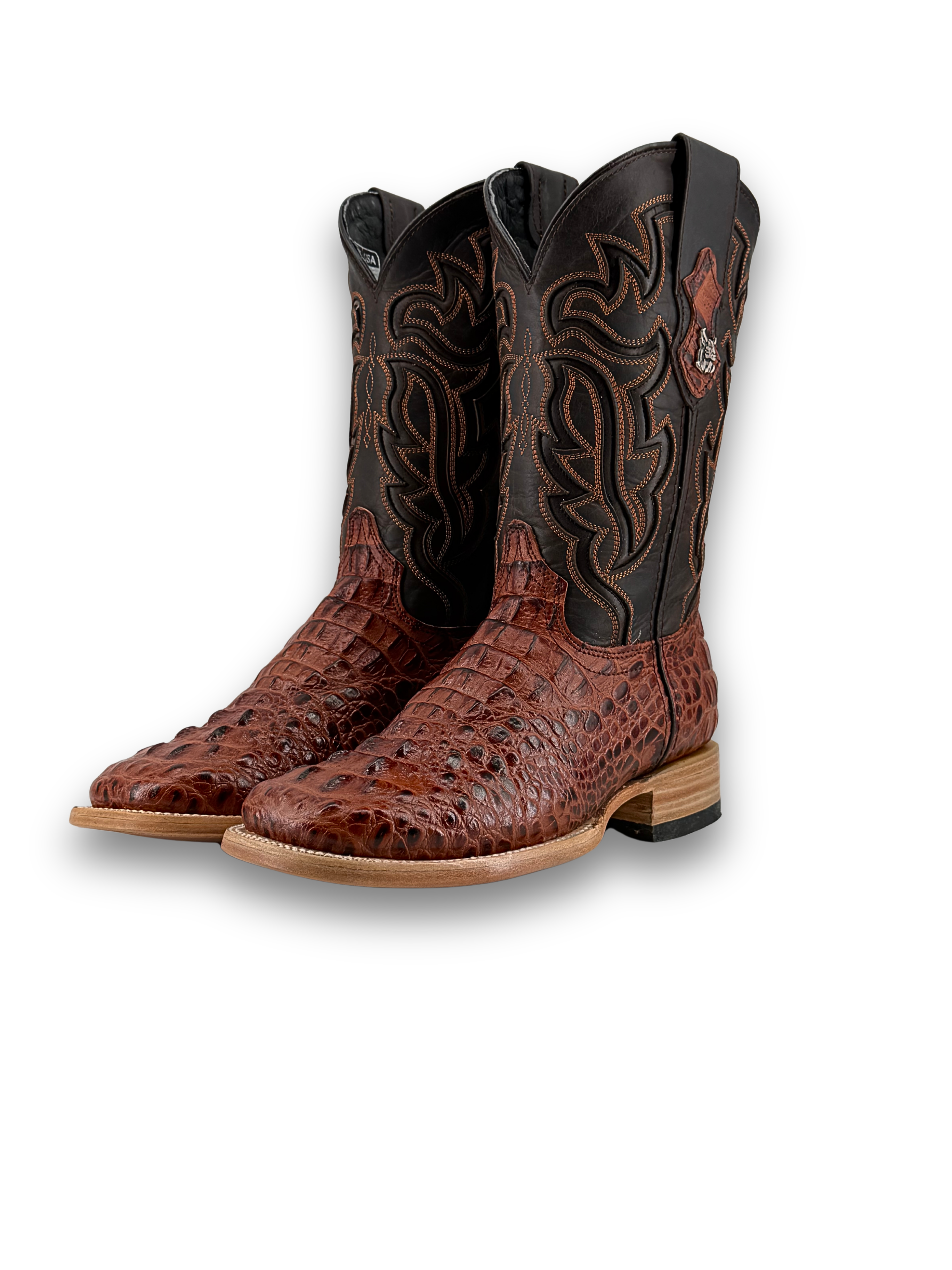 Bruce Caiman Hornback Square Toe Cowboy Boot