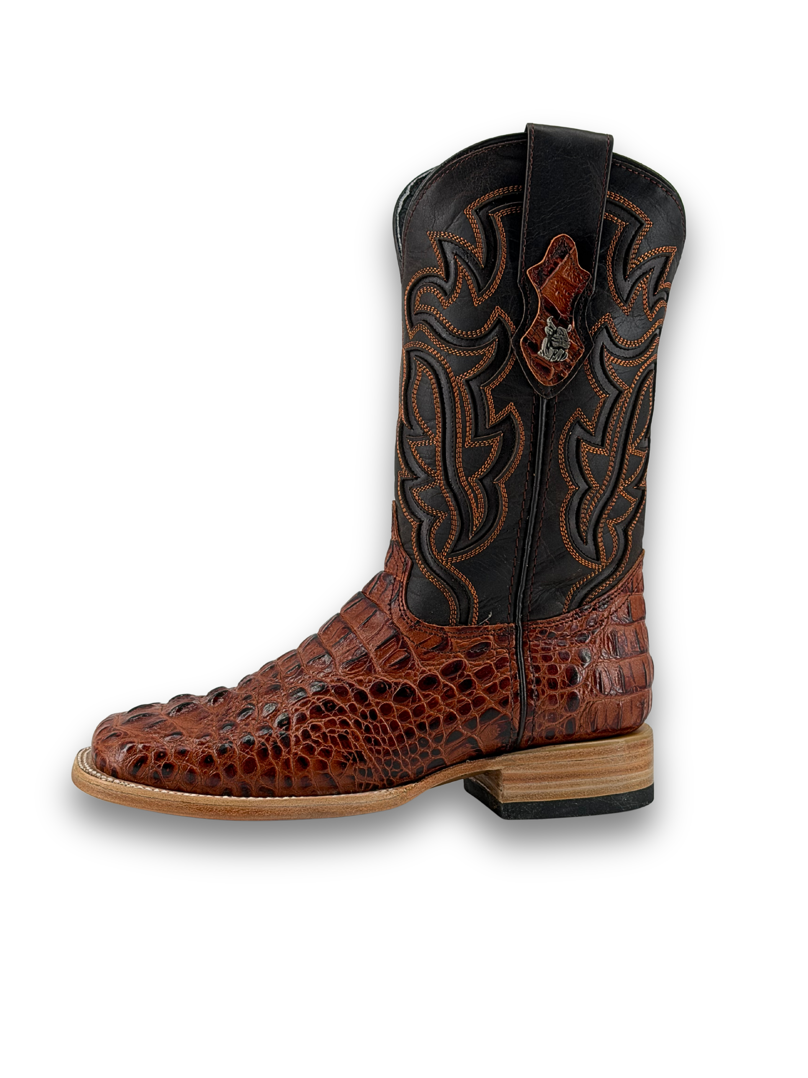Bruce Caiman Hornback Square Toe Cowboy Boot