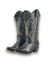 Mia Wide Calf Snip Toe Cowgirl Boot