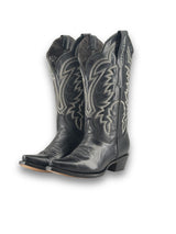 Mia Wide Calf Snip Toe Cowgirl Boot