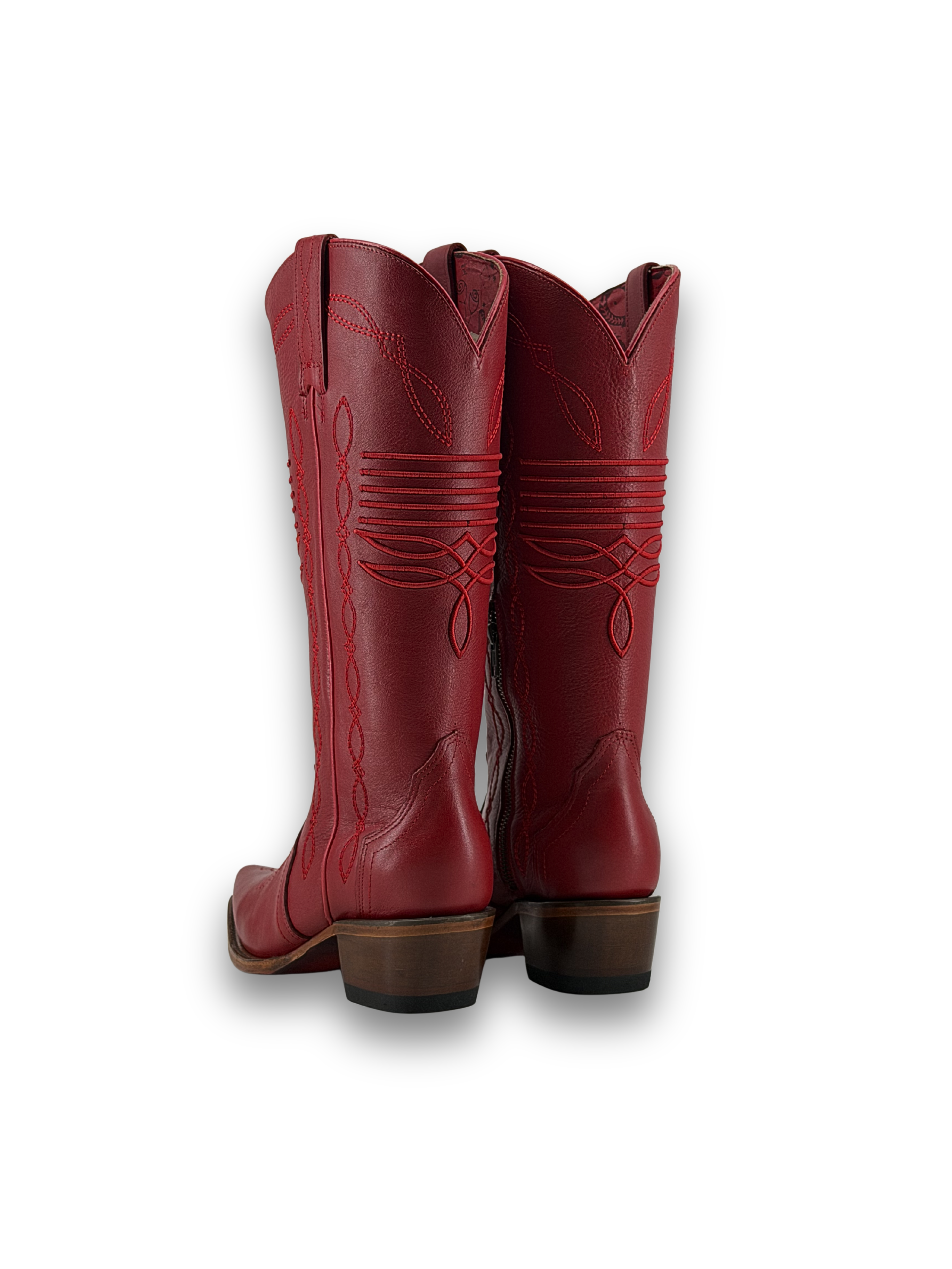 Dalia Midi Red Bottom Snip Toe Cowgirl Boot
