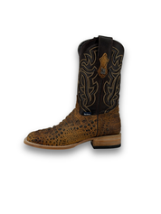 Bruce Matte Caiman Hornback Square Toe Cowboy Boot