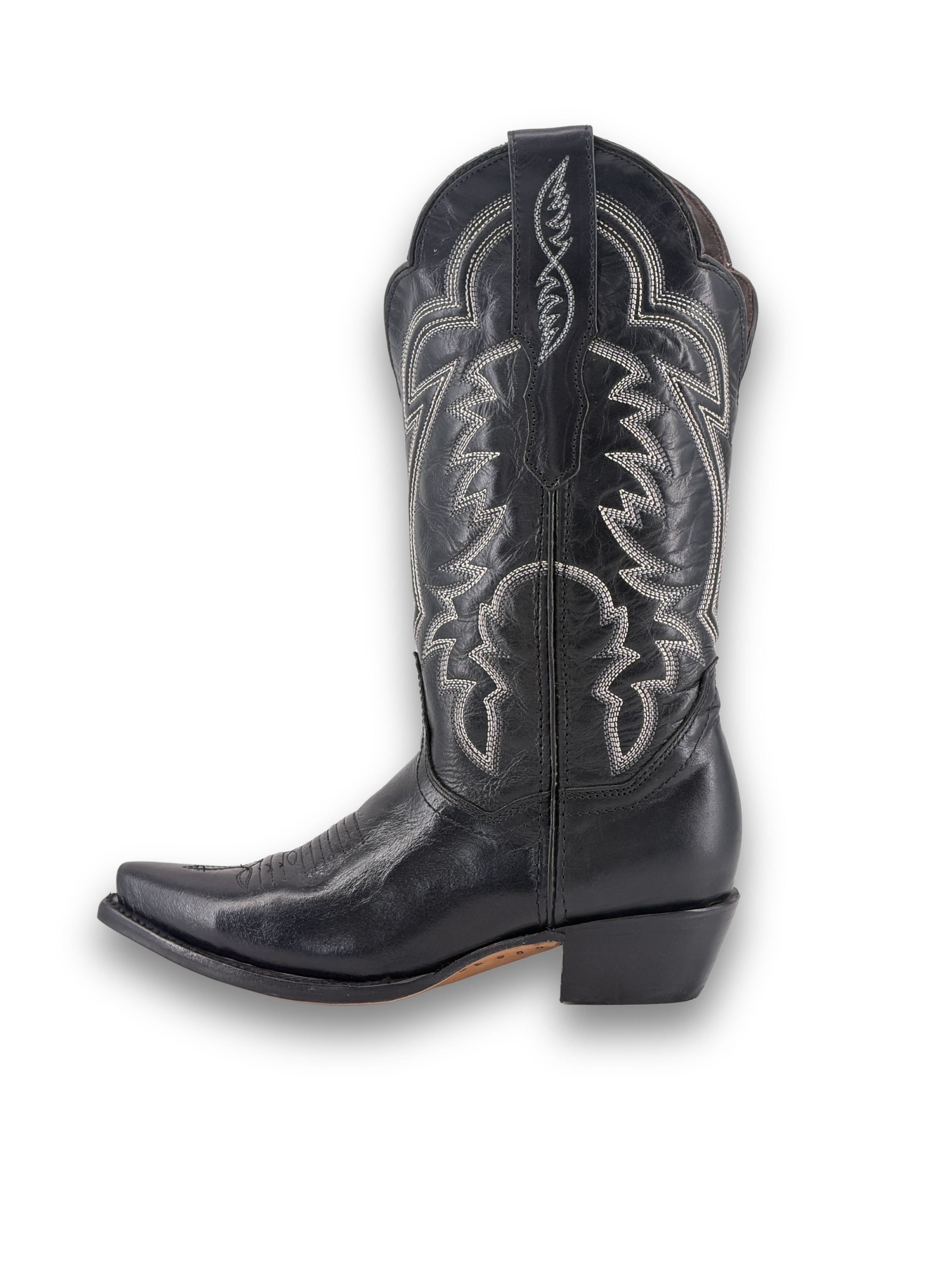 Mia Wide Calf Snip Toe Cowgirl Boot