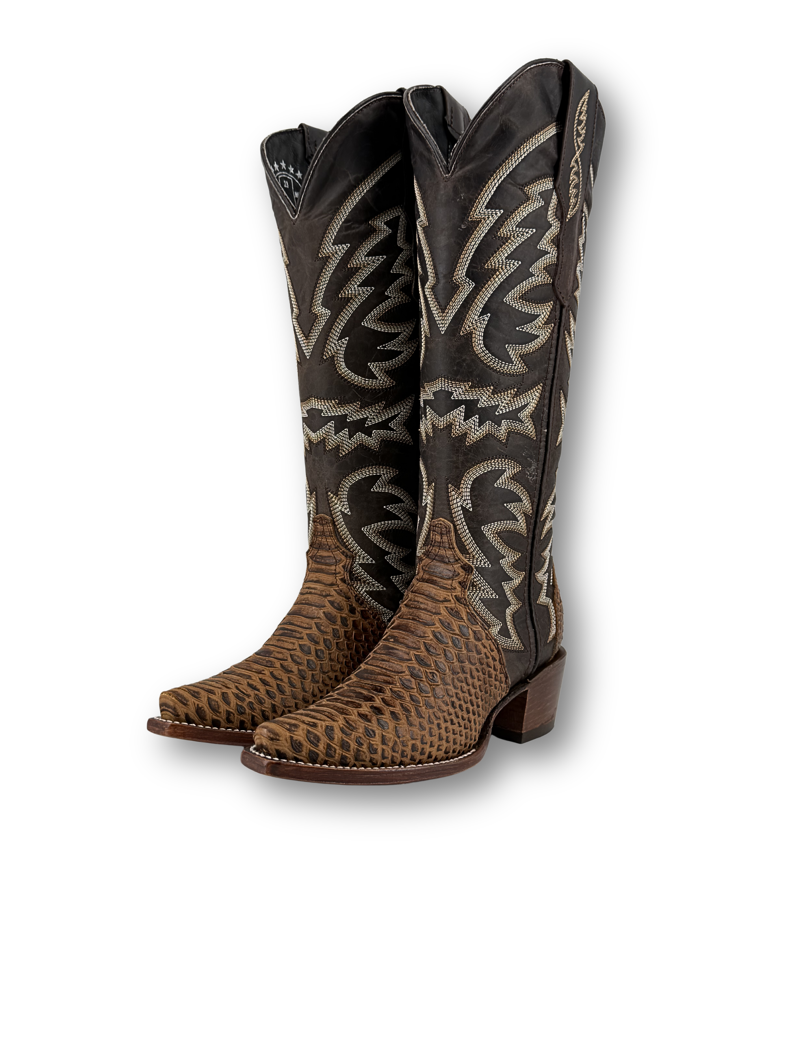 Courtney Python Tall Snip Toe Cowgirl Boot