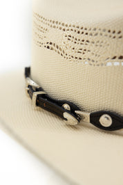 Western Silver Concho Hat Band