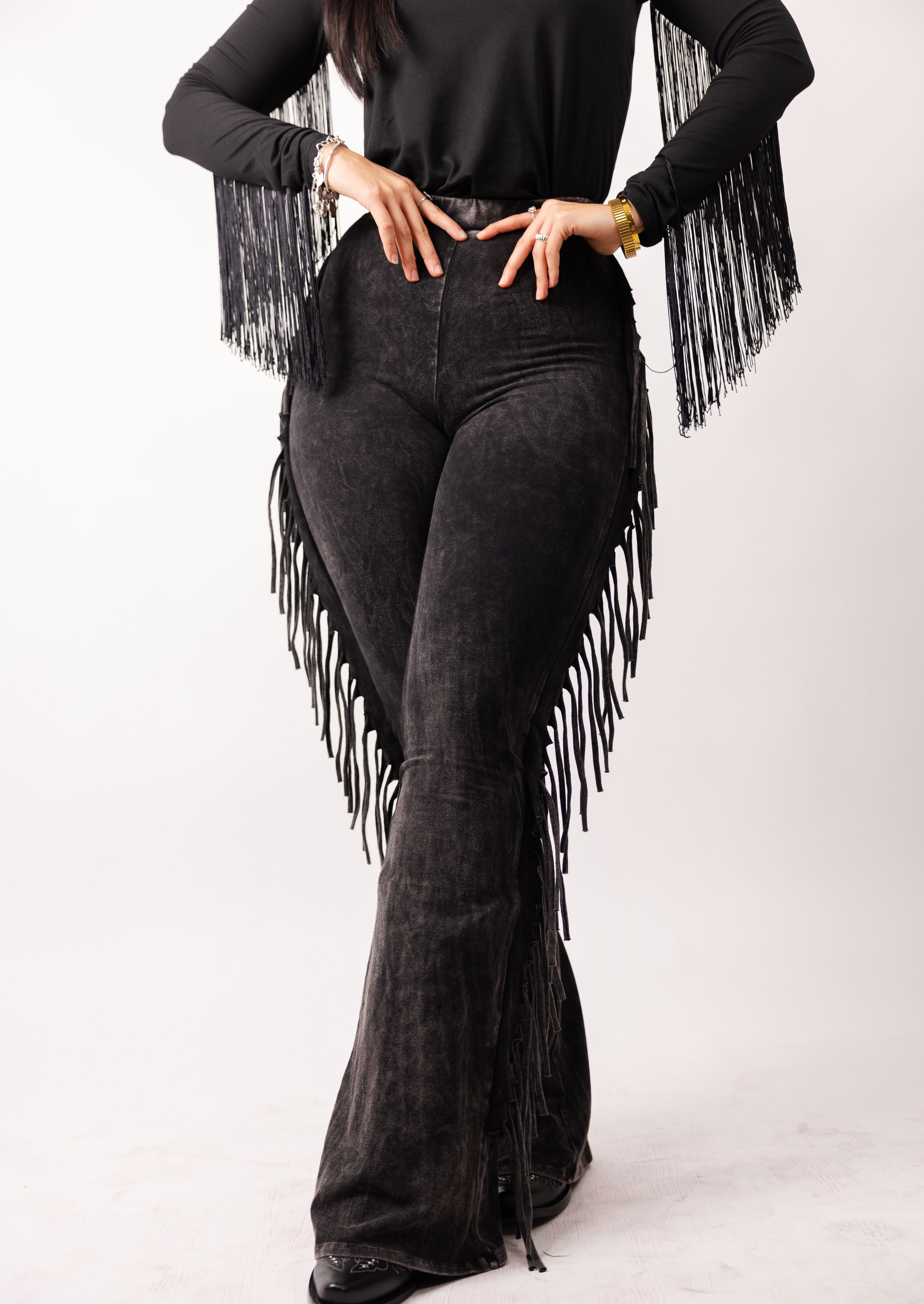 Fringe Detailed Pants