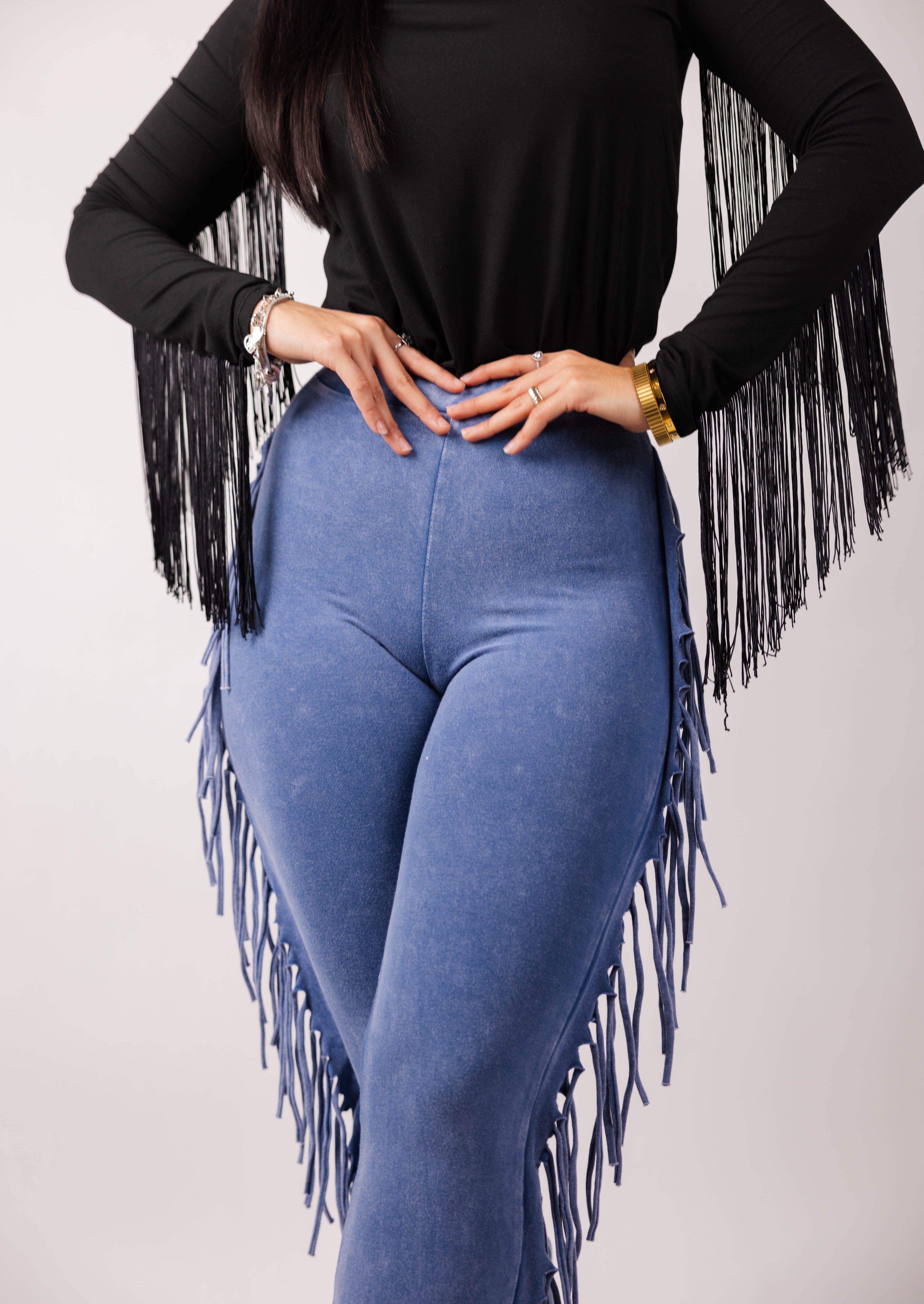 Fringe Detailed Pants