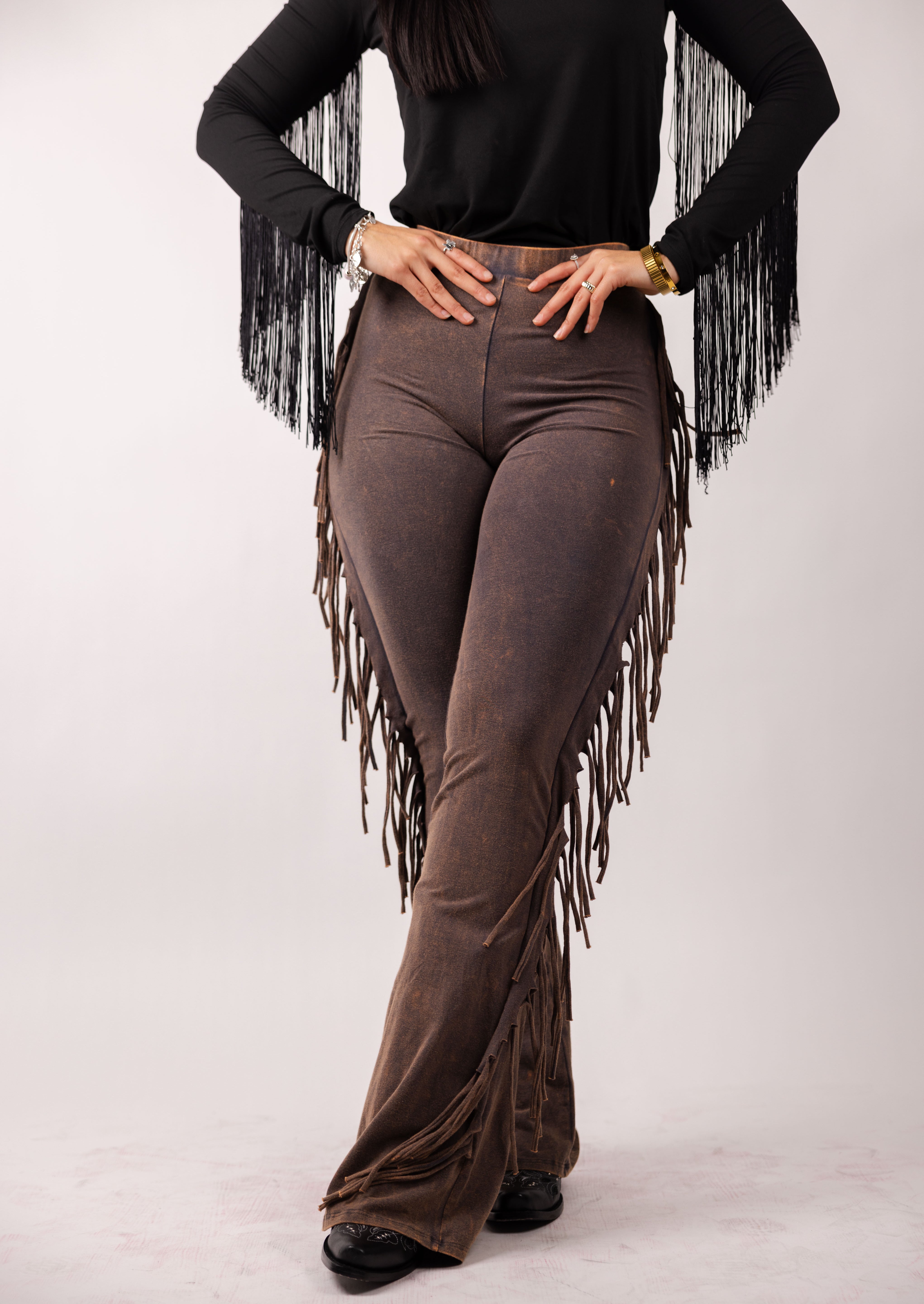 Fringe Detailed Pants