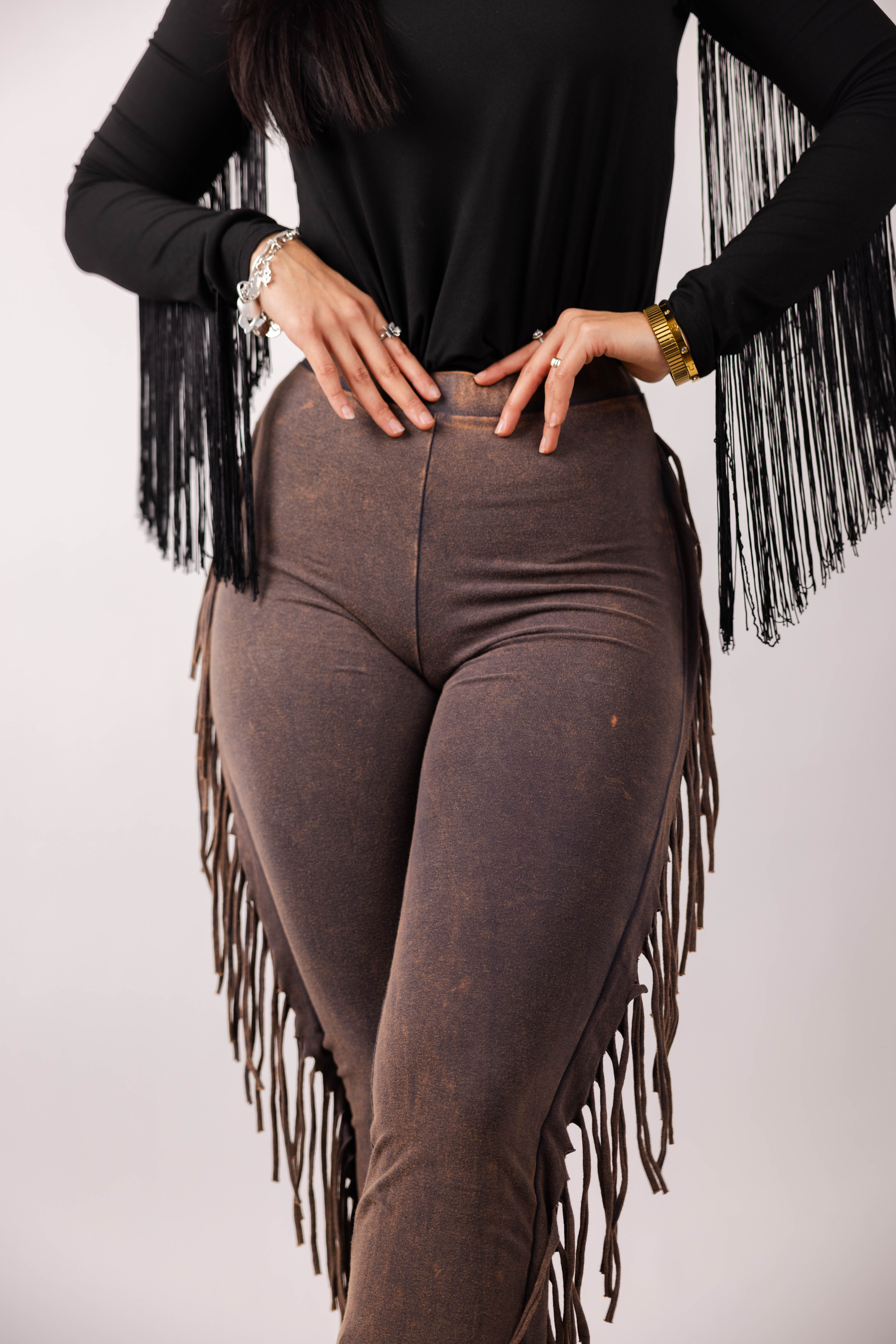 Rockstar US UK ドリップ グアピ風 Fringe Flared Rockstar US UK