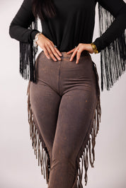 Fringe Detailed Pants