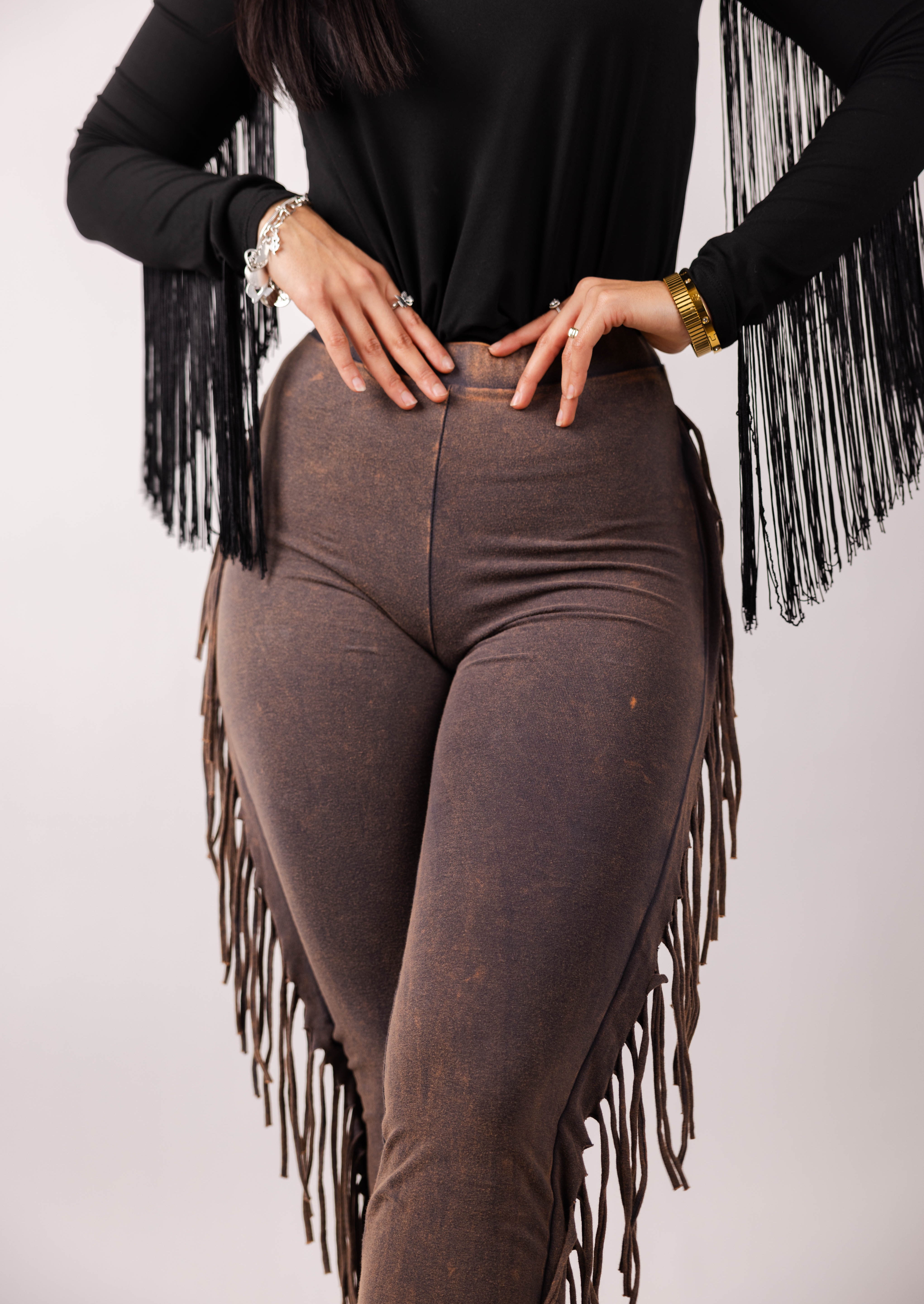 Fringe Detailed Pants